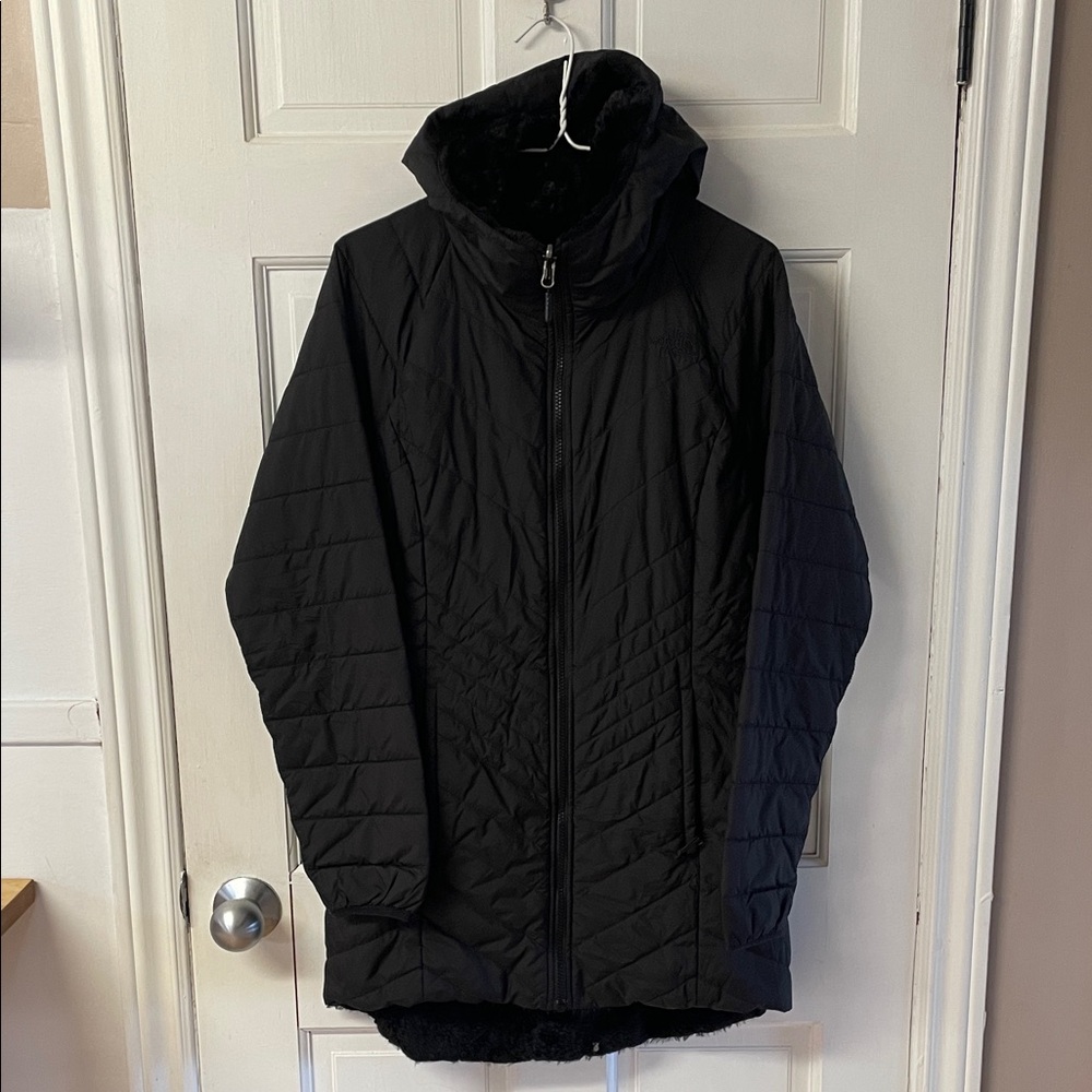 The North Face Women's Black Quilted Puffer Jacket with Hood